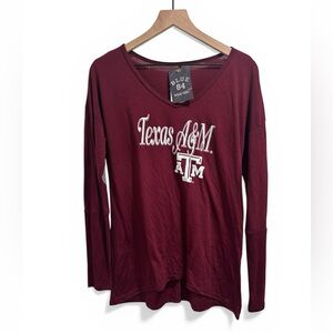 NWT Women’s Maroon Blue 84 Texas A&M Long Sleeve Tee -Size Medium